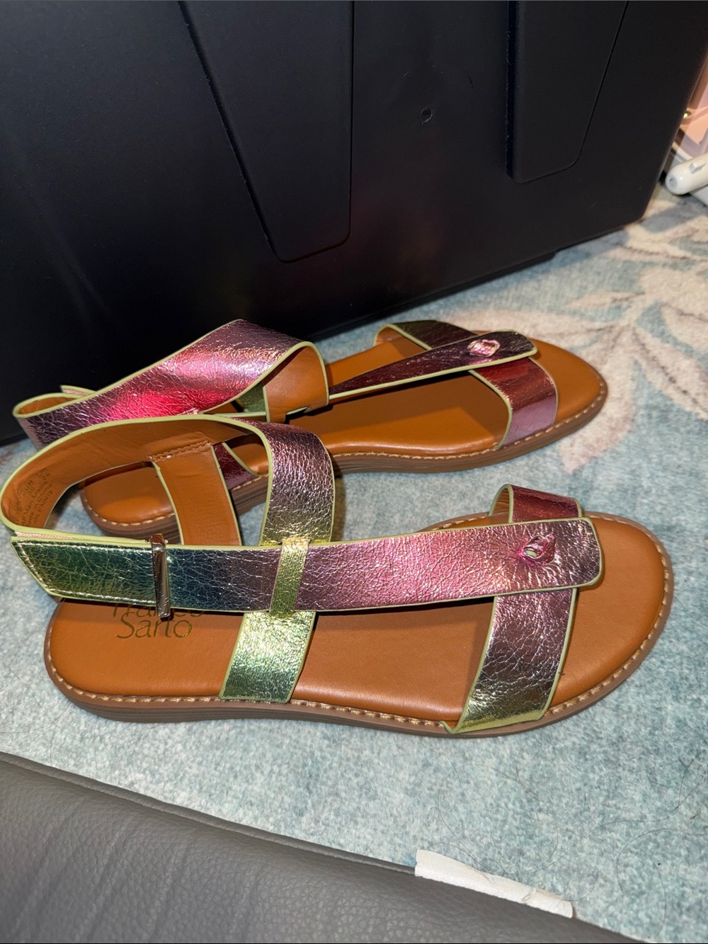 Franco Sarto Women’s Glenni Ankle Strap Flat Sandal